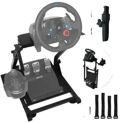 Stojalo za volan dirkalnika, združljivo z Logitech G25/G27/G29/G920, kompaktna zasnova, lahka konstrukcija