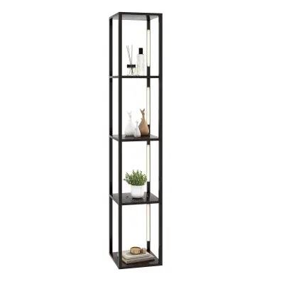 Vitka visoka polica z osvetlitvijo LED 163 cm