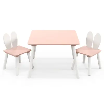 3-delni komplet otroškega pohištva 2 x stol + miza
