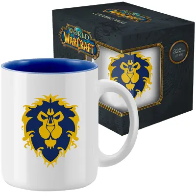 Skodelica World of Warcraft: Alliance (bela), 11 OZ (330 ml) z darilno embalažo