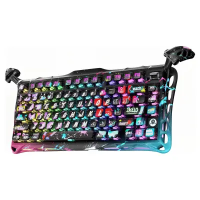 GravaStar Mercury V75 Pro Neon Graffiti / Žična Magnetna Tipkovnica /Gateron Magnetic Jade