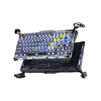 GravaStar Mercury K1 Pro Interstellar Silver / Brezžična Mehanska Tipkovnica / Kailh Speedy Mint