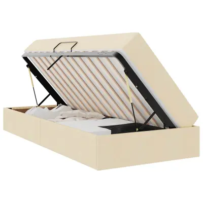 vidaXL Postelja z dodatnim prostorom za shranjevanje in vzmetnico