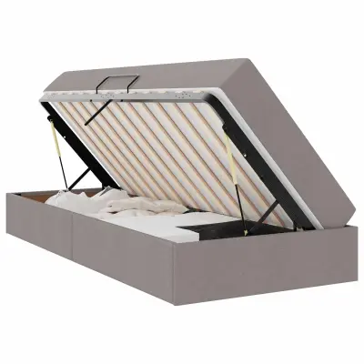 vidaXL Postelja z dodatnim prostorom za shranjevanje in vzmetnico