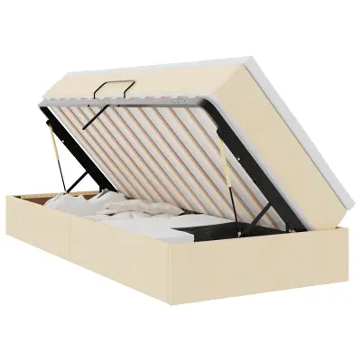 vidaXL Postelja z dodatnim prostorom za shranjevanje in vzmetnico