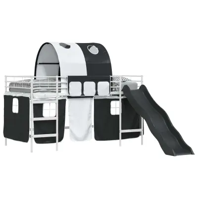 vidaXL Bela in črna 107 x 201 cm