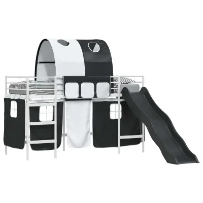 vidaXL Bela in črna 90 x 190 cm