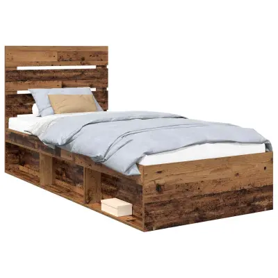 vidaXL Konstrukcija postelje Star les 100 x 200 cm Masivno borovo les