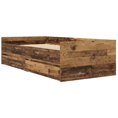 vidaXL Konstrukcija postelje Star les 90 x 190 cm Masivno borovo les