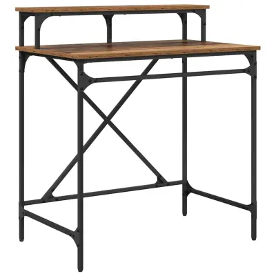 vidaXL Miza Star les 80 x 50 x 90 cm Konstruiran les