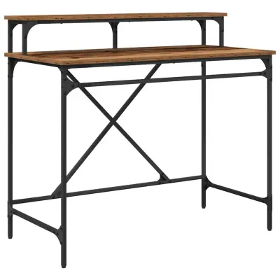 vidaXL Miza Star les 100 x 50 x 90 cm Konstruiran les