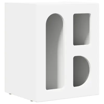 vidaXL Nočna omarica Bela 40 x 35 x 50 cm Konstruiran les