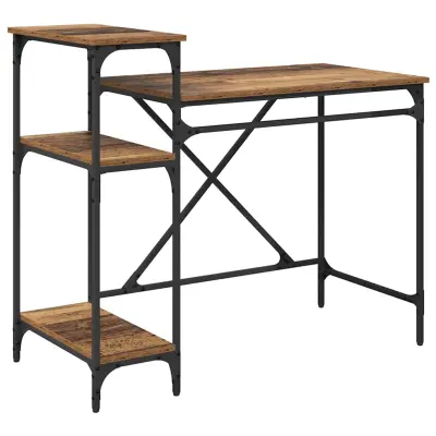 vidaXL Miza Star les 105 x 50 x 90 cm Konstruiran les