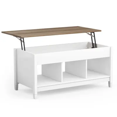 Sodobna mizica za kavo z dvižnim vrhom