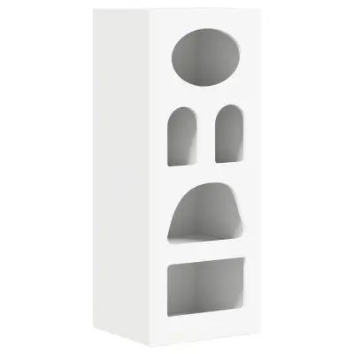 vidaXL Strani šal Bela 40 x 35 x 100,5 cm Konstruiran les