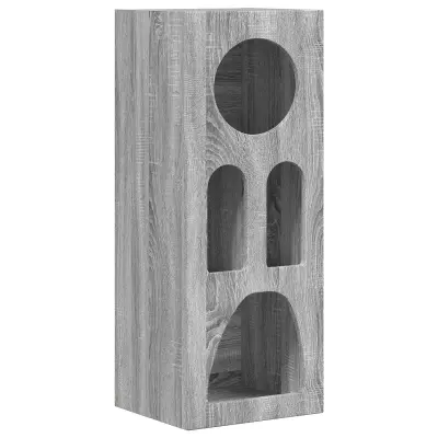 vidaXL Strani šal Siva Sonoma 40 x 35 x 100,5 cm Konstruiran les