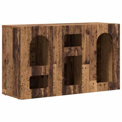 vidaXL Strani šal Star les 100 x 35 x 59 cm Konstruiran les