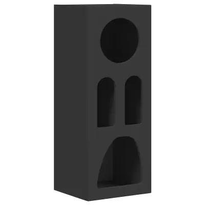 vidaXL Strani šal Črna 40 x 35 x 100,5 cm Konstruiran les