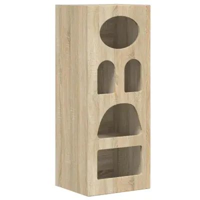 vidaXL Strani šal Sonoma hrast 40 x 35 x 100,5 cm Konstruiran les