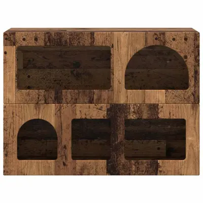 vidaXL Strani šal Star les 80,5 x 35 x 59 cm Konstruiran les