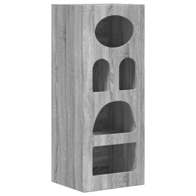 vidaXL Strani šal Siva Sonoma 40 x 35 x 100,5 cm Konstruiran les