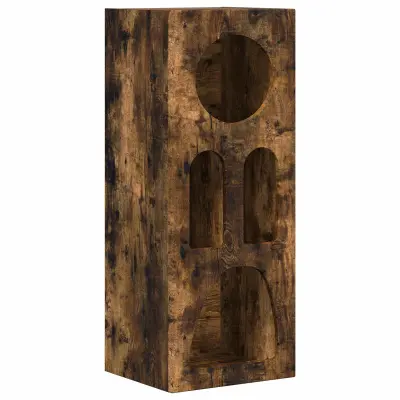 vidaXL Strani šal Dimljeni oreh 40 x 35 x 100,5 cm Konstruiran les