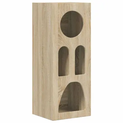 vidaXL Strani šal Sonoma hrast 40 x 35 x 100,5 cm Konstruiran les