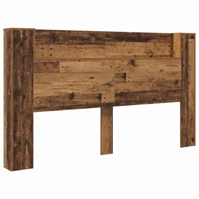 vidaXL Vzglavje s polico Star les 180 x 17 x 104,5 cm Konstruiran les