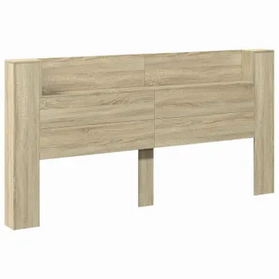 vidaXL Vzglavje Sonoma hrast 200 x 16,5 x 103,5 cm Konstruiran les