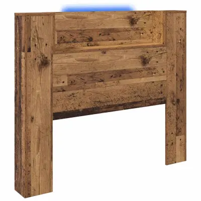 vidaXL Vzglavje s polico Star les 120 x 15 x 103,5 cm Konstruiran les