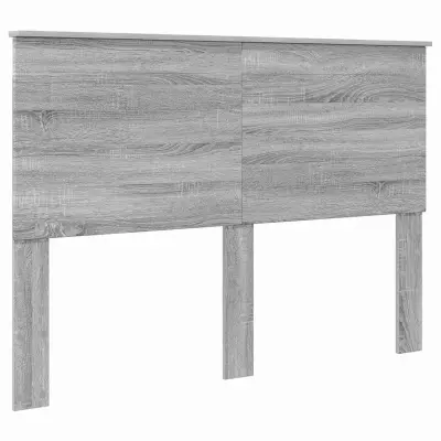 vidaXL Vzglavje z vzglavjem Siva Sonoma 150 cm Konstruiran les