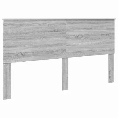vidaXL Vzglavje z vzglavjem Siva Sonoma 180 cm Konstruiran les