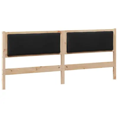 vidaXL Vzglavje Drugo Rjava 200 cm Trdna borovina