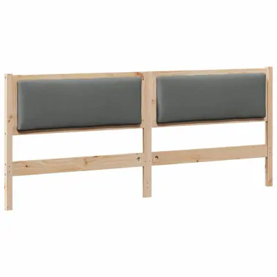 vidaXL Vzglavje Drugo Rjava 200 cm Trdna borovina
