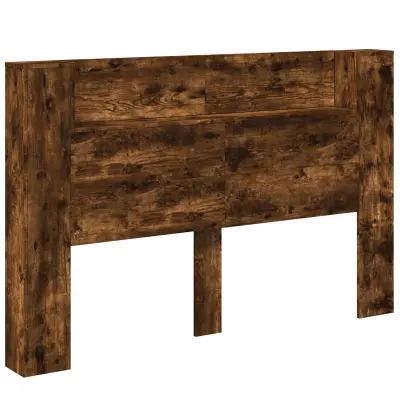 vidaXL Vzglavje Dimljeni oreh 160 x 16,5 x 103,5 cm Konstruiran les