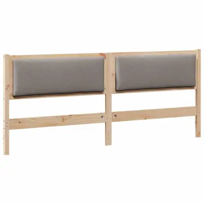 vidaXL Vzglavje Drugo Rjava 200 cm Trdna borovina