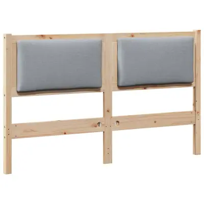 vidaXL Vzglavje Drugo Rjava 140 cm Trdna borovina