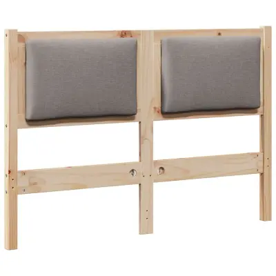 vidaXL Vzglavje Drugo Rjava 120 cm Trdna borovina