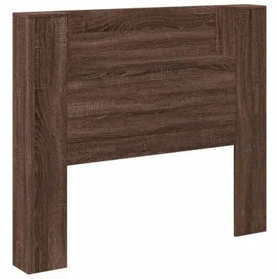 vidaXL Vzglavje Rjav hrast 120 x 16,5 x 103,5 cm Konstruiran les