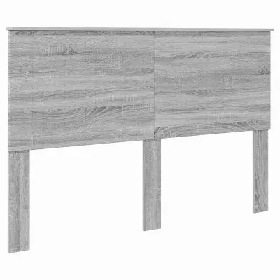 vidaXL Vzglavje z vzglavjem Siva Sonoma 150 cm Konstruiran les