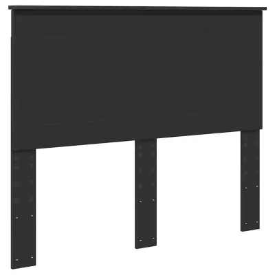 vidaXL Vzglavje z vzglavjem Črna Orehovina 120 cm Konstruiran les
