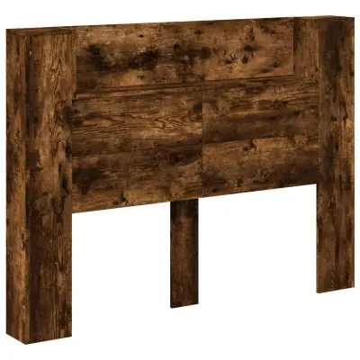 vidaXL Vzglavje Dimljeni oreh 140 x 16,5 x 103,5 cm Konstruiran les