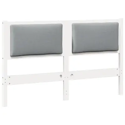 vidaXL Vzglavje Drugo Bela 140 cm Trdna borovina