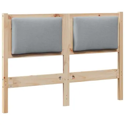 vidaXL Vzglavje Drugo Rjava 120 cm Trdna borovina