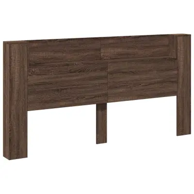 vidaXL Vzglavje Rjav hrast 200 x 16,5 x 103,5 cm Konstruiran les