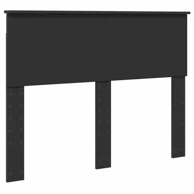 vidaXL Vzglavje z vzglavjem Črna Orehovina 120 cm Konstruiran les