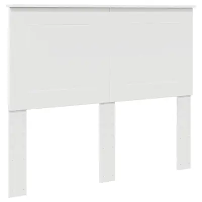 vidaXL Vzglavje z vzglavjem Bela 120 cm Konstruiran les
