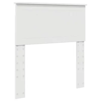 vidaXL Vzglavje z vzglavjem Bela 80 cm Konstruiran les