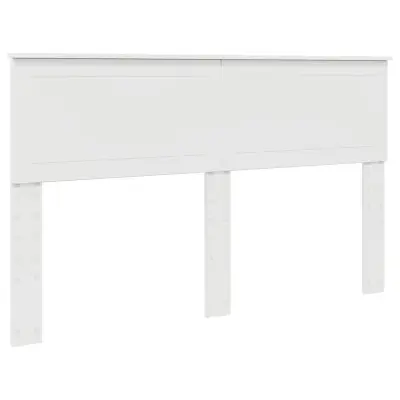 vidaXL Vzglavje z vzglavjem Bela 150 cm Konstruiran les