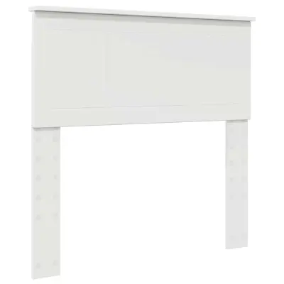 vidaXL Vzglavje z vzglavjem Bela 90 cm Konstruiran les